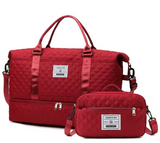 2pcs Set Luggage Storage Bag, Lightweight Foldable, Expandable Carry-On Weekend and Overnight Bag, Hospital Bag for Women,