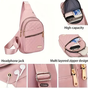 Four-piece Women's bag set, multifunctional travel kit with a gym tote featuring a shoe compartment, suitable for travel and outdoor activities