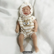 Simulation Mini Reborn Doll Twin Handmade Silicone Toy with Realistic Features