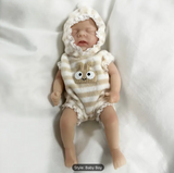 Simulation Mini Reborn Doll Twin Handmade Silicone Toy with Realistic Features