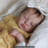 48cm 19" Newborn Baby Doll with 3D-Paint Light Beige & Visible Veins - Realistic Lifelike Baby Girl Toy