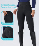 ROYALS MATTINI Women Equestrian Silicone Grip Pants With Pockets, Riding Pants, Tight Fit Horse Riding