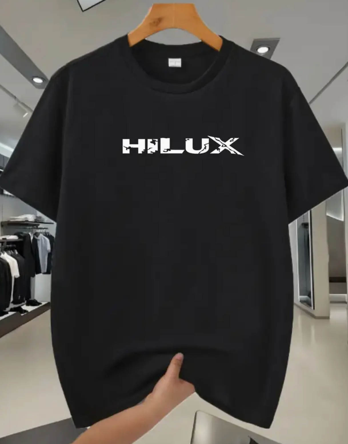 pc Men'S Summer Casual Short Sleeve T-Shirt - HILUX Graphic Print, Soft Breathable Fabric, Machine Washable, Regular Fit Round Neck Tee for Casual Attire, Comfortable Gift Idea, Everyday Tshirt
