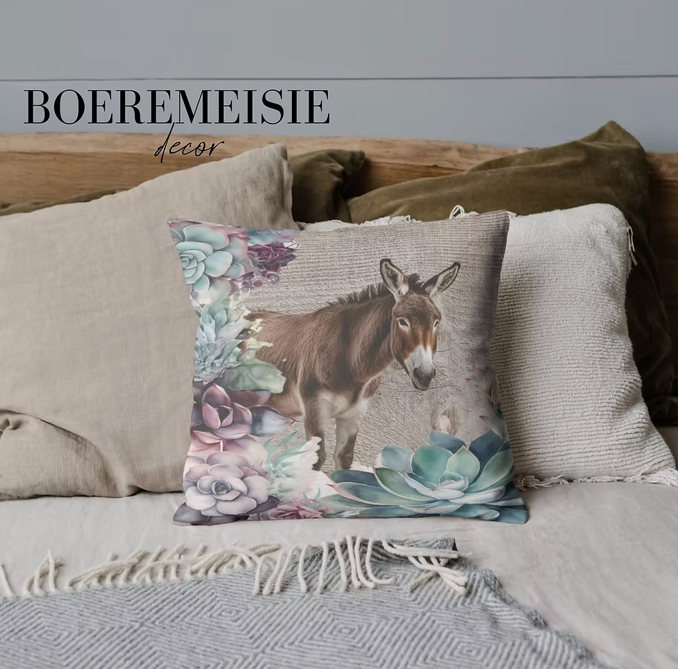 Donkey and Flowers 001