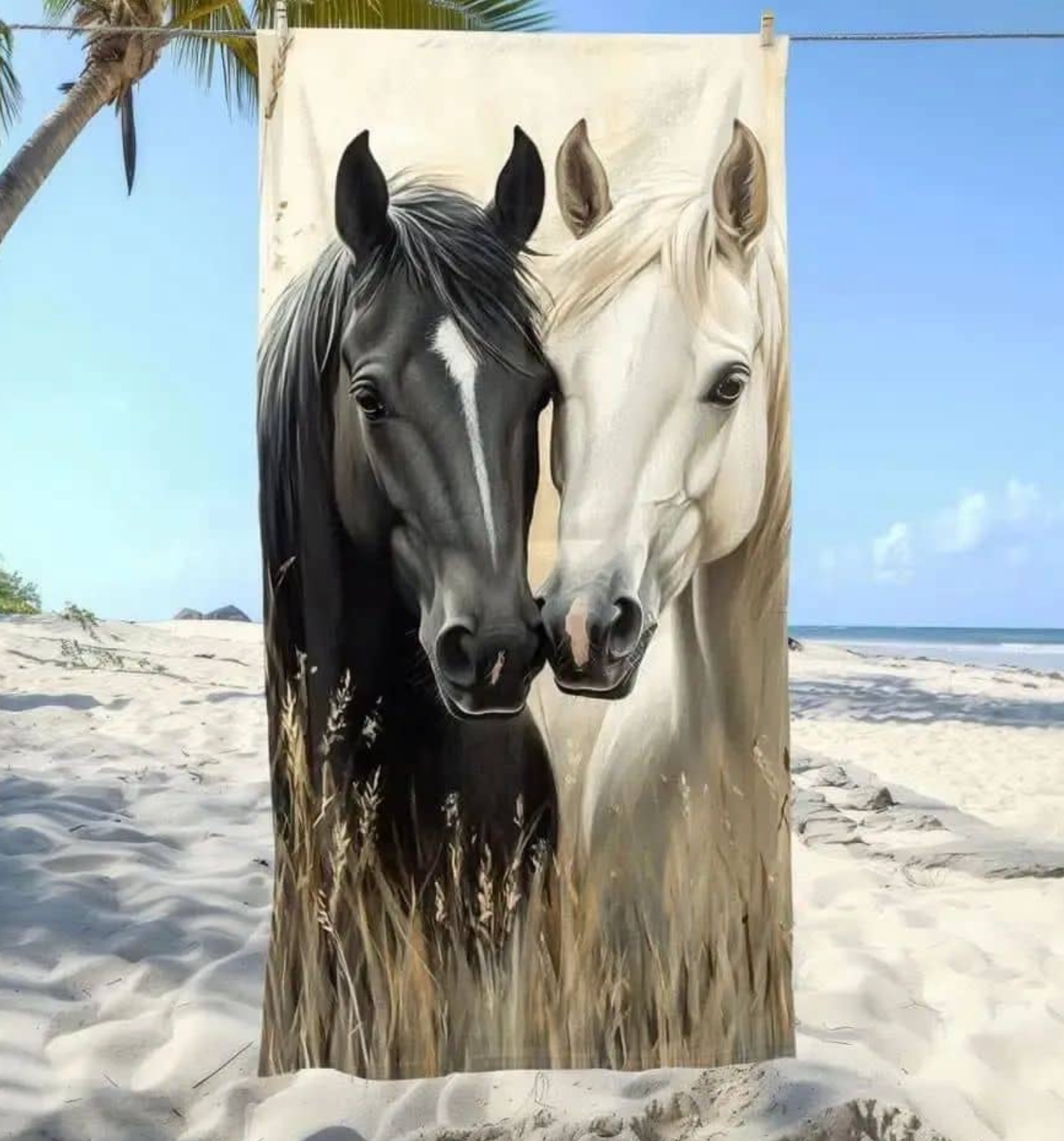 Dark and White Horses
