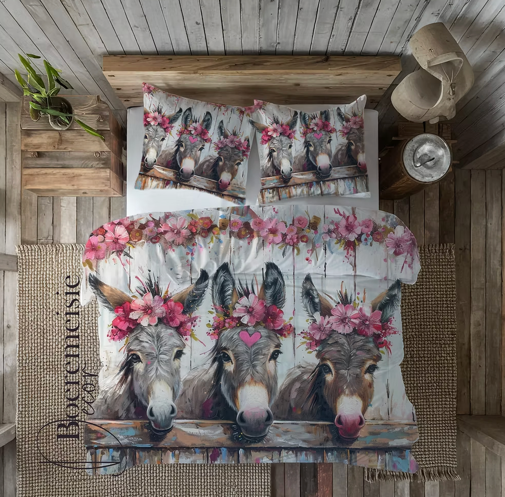 Donkies en Blomme