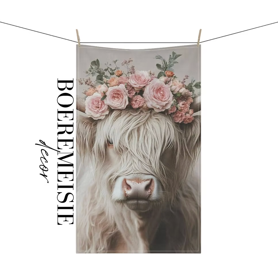 Farm Cow 2 Tea Towel