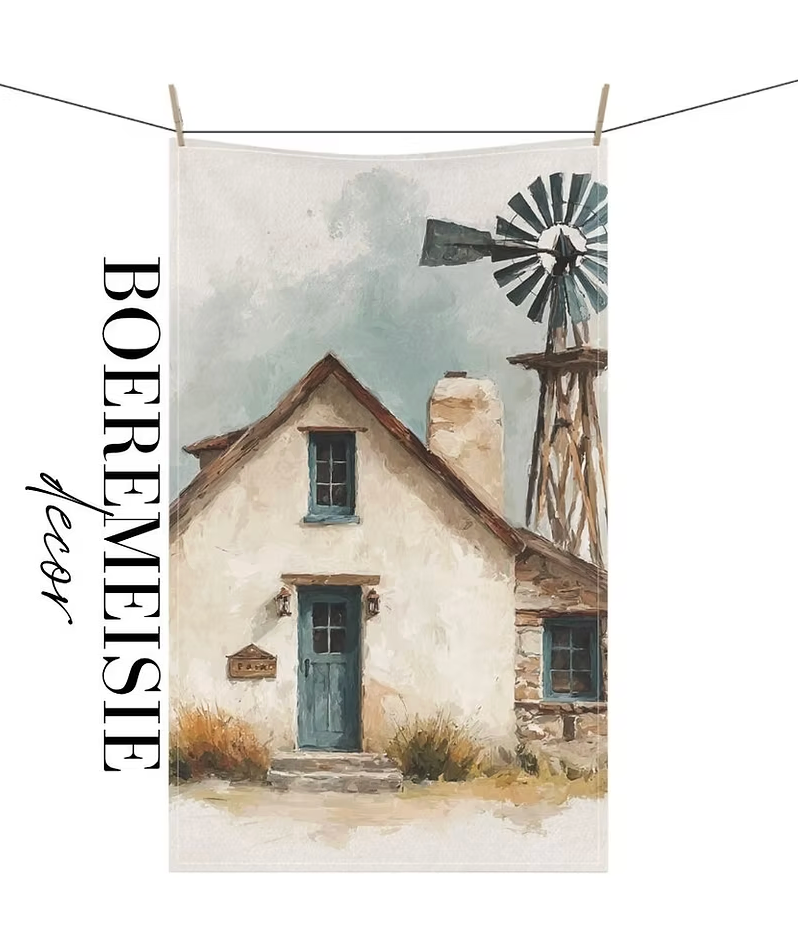 Farm House 1 Tea Towel