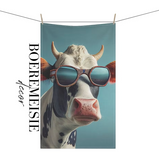 Sun Glasses Cow Tea Towel