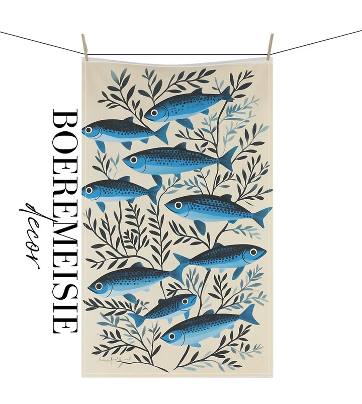 Sardines 2 Tea Towel