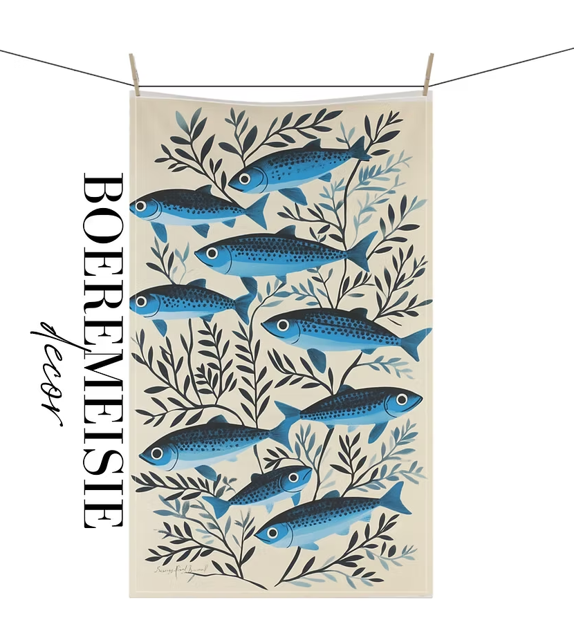 Sardines 2 Tea Towel