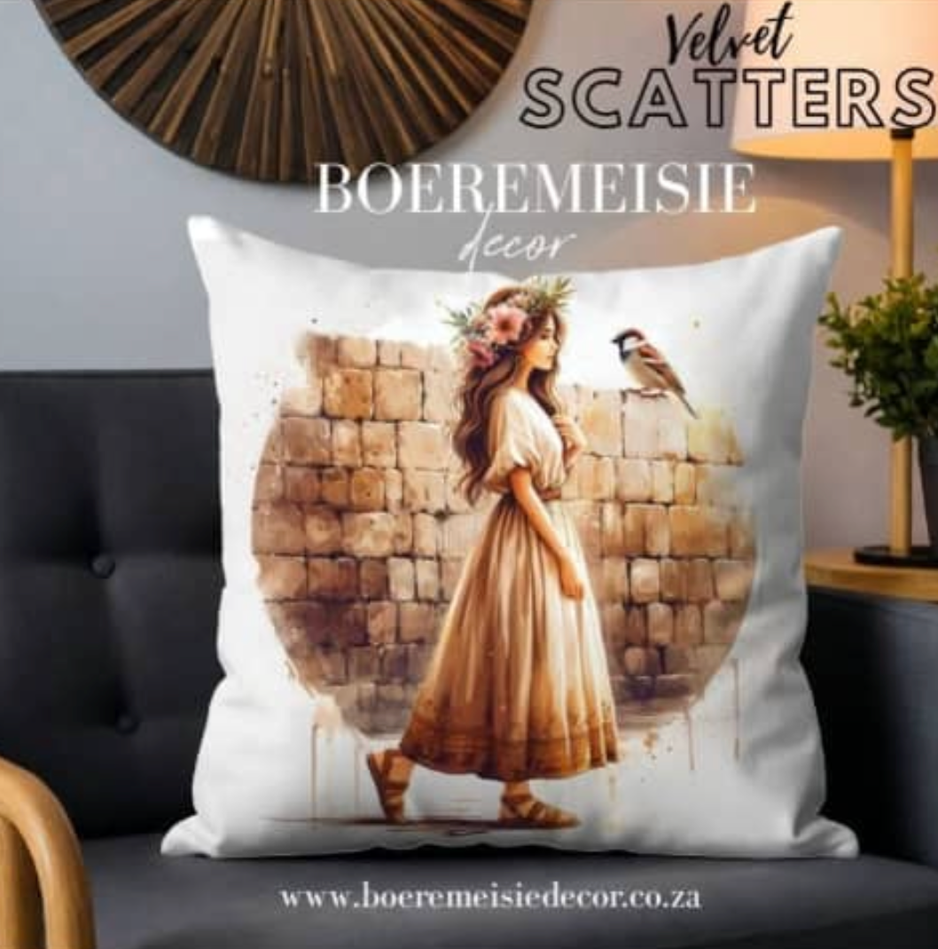 Girl with Bird and Wall