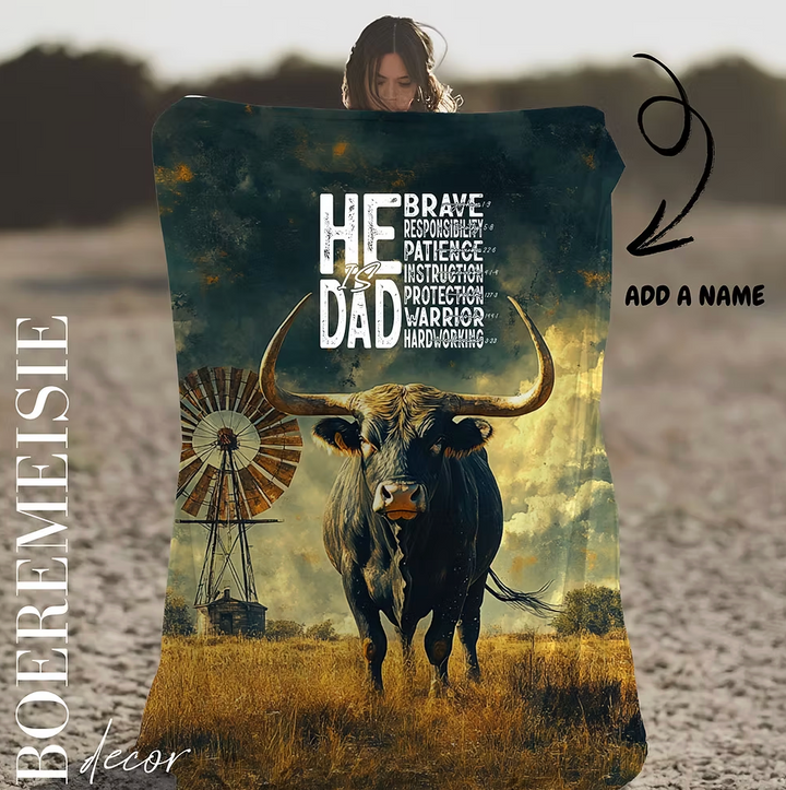 Bull Dad. (personalized option)