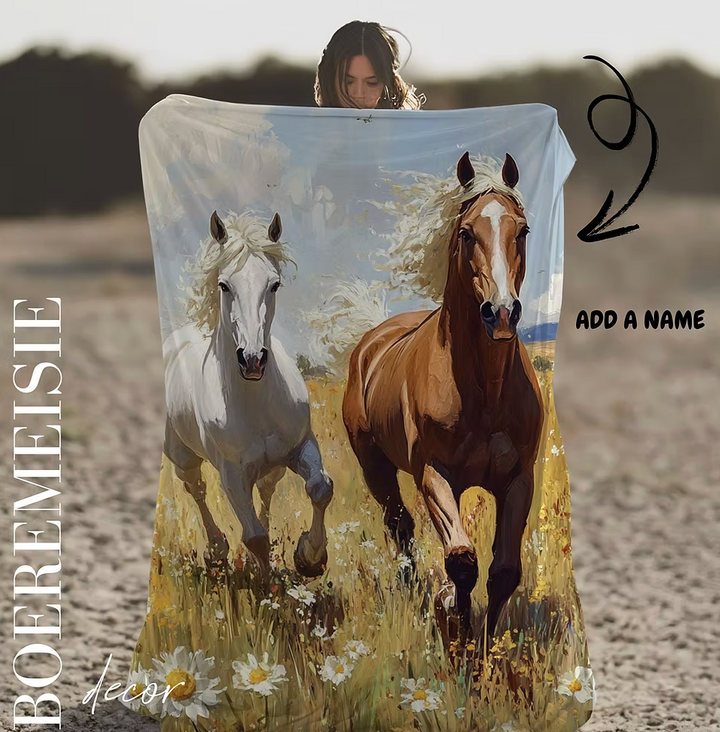 Running Horses. (personalized option)