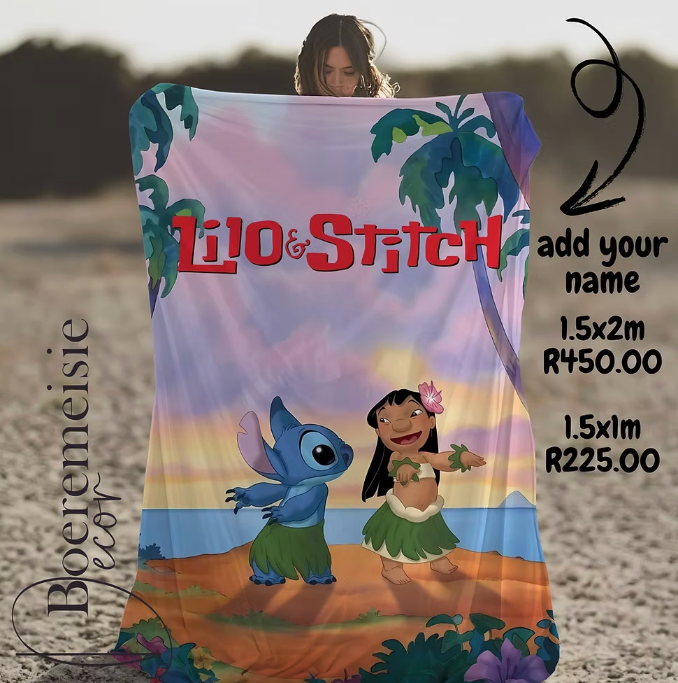 Lilo and Stitch. (personalized option)