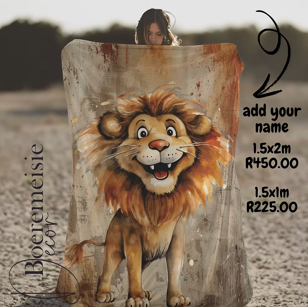 Fun Lion. (personalized option)