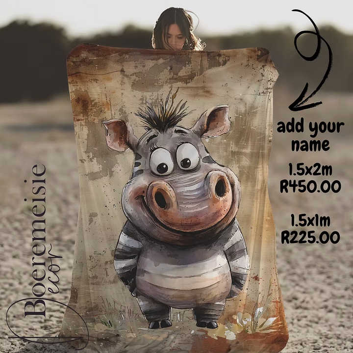 Fun Hippo. (personalized option)