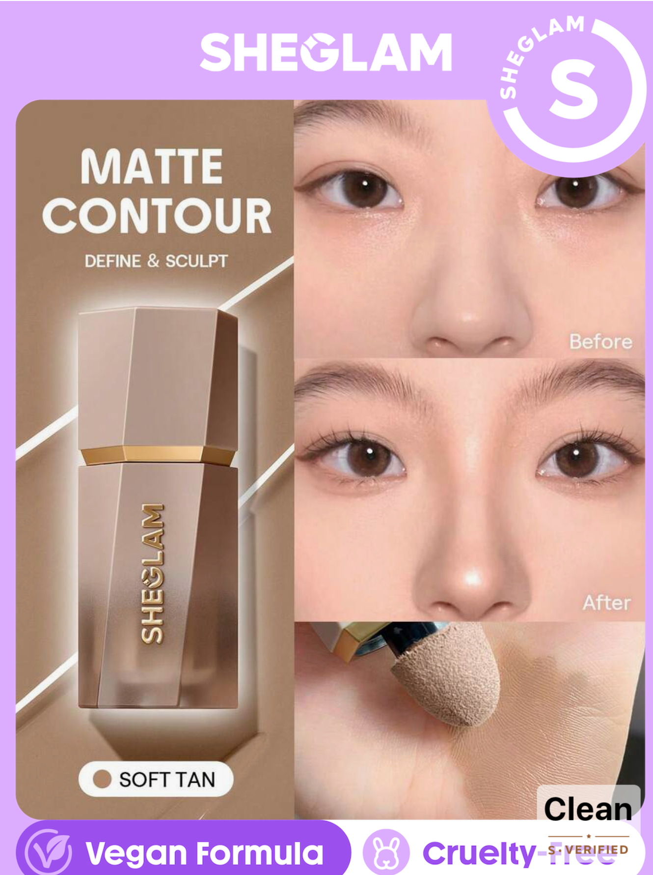 HEGLAM Sun Sculpt Liquid Contour-Soft Tan Gel Cream