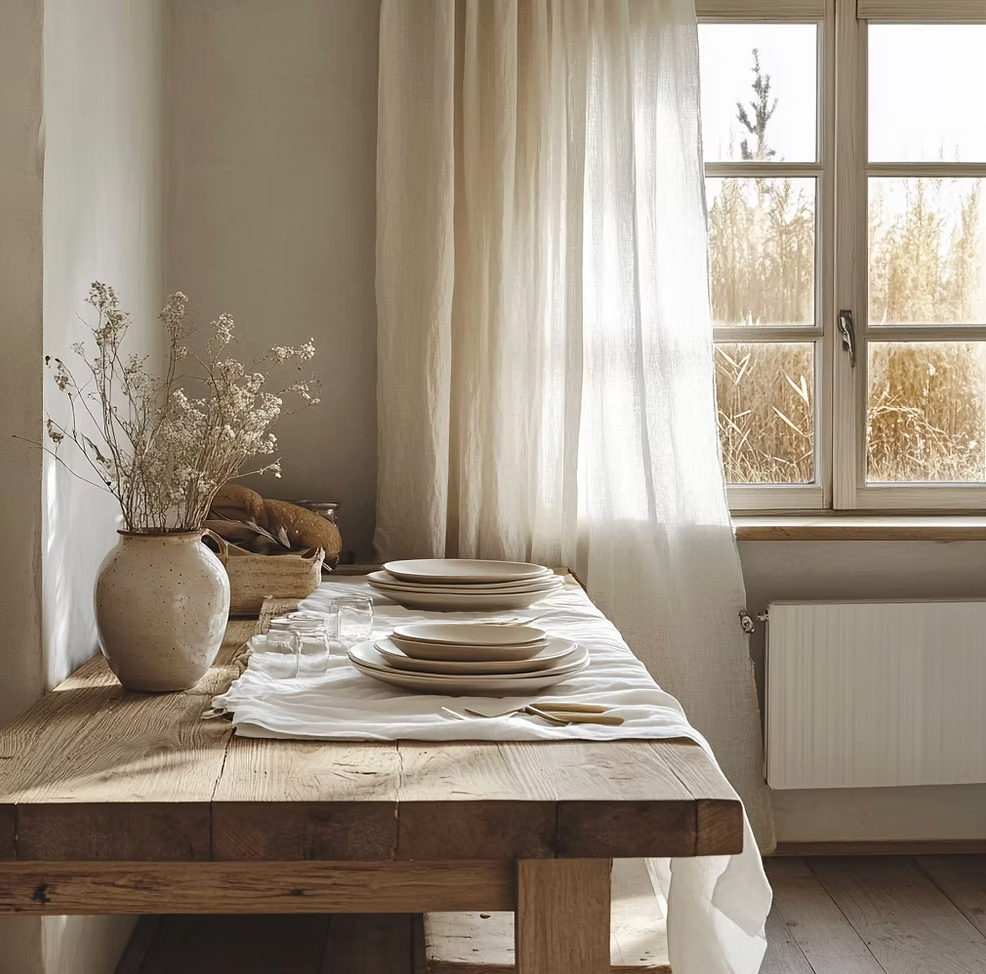 White Linen Curtains