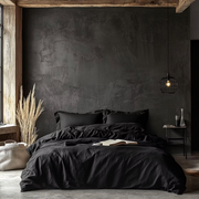 Black Linen Duvet Covers