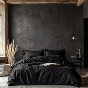 Black Linen Duvet Covers