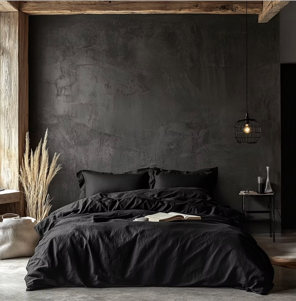 Black Linen Duvet Covers