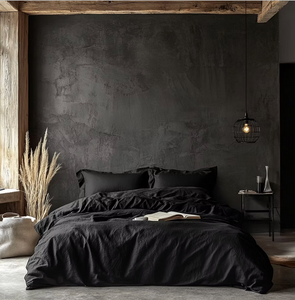 Black Linen Duvet Covers