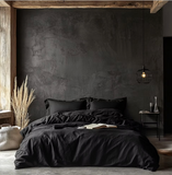 Black Linen Duvet Covers