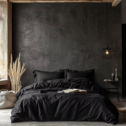 Black Linen Duvet Covers
