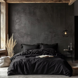 Black Linen Duvet Covers