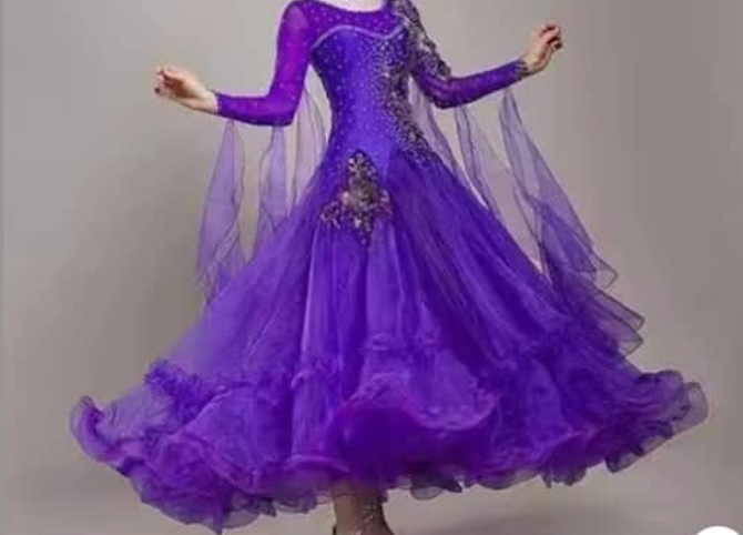 High End Diamond Studded New Modern Dance Dress