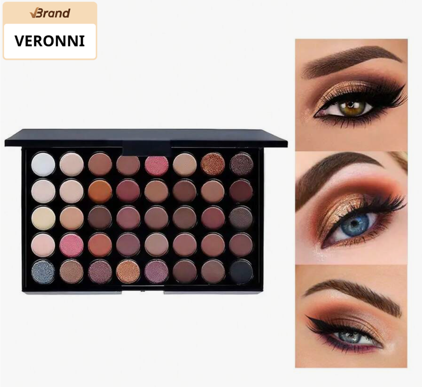 VERONNI 1pc 40-color Mini Eyeshadow Palette