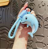 Cute marine animal PU Leather keychain
