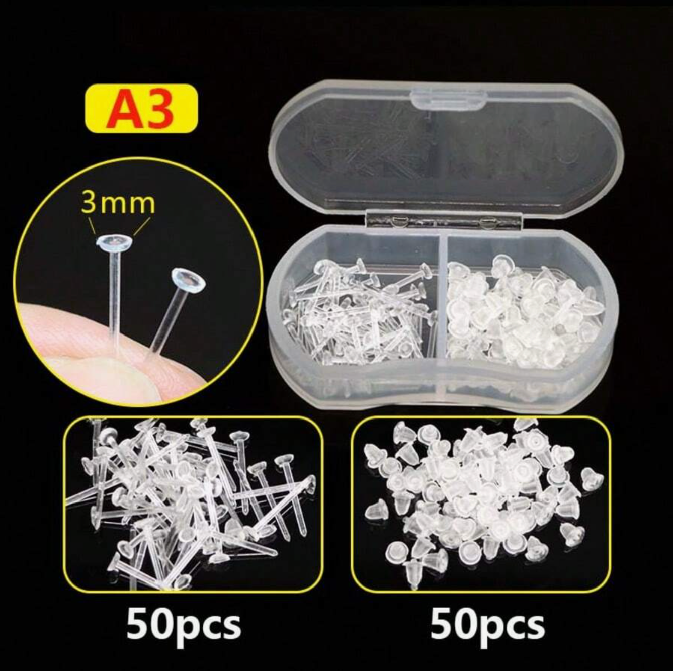 Plastic Earrings Simple Invisible Earrings For Ear Infection,