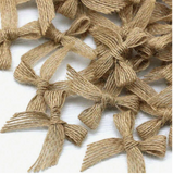 (100pcs/50pcs/20pcs/Pack) Linen Bow For Gift Packaging Decoration