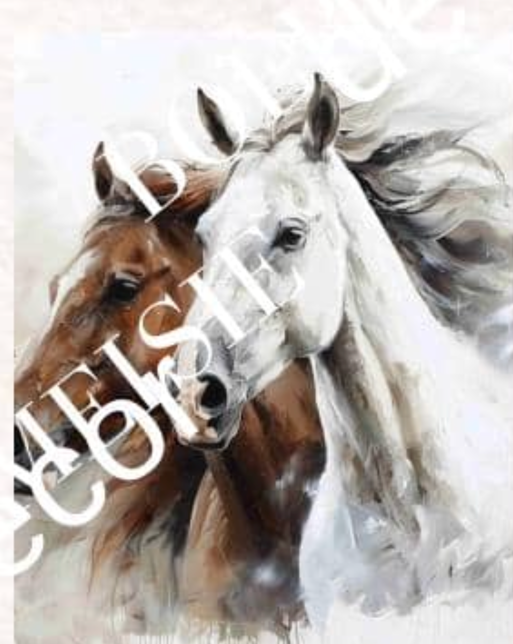 Brown and White Horses