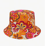 Pineapple Print Lightweight Reversible Bucket Hat-Unisex