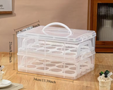 Heavy-Duty Transparent Cupcake Stand with Lid and Handle