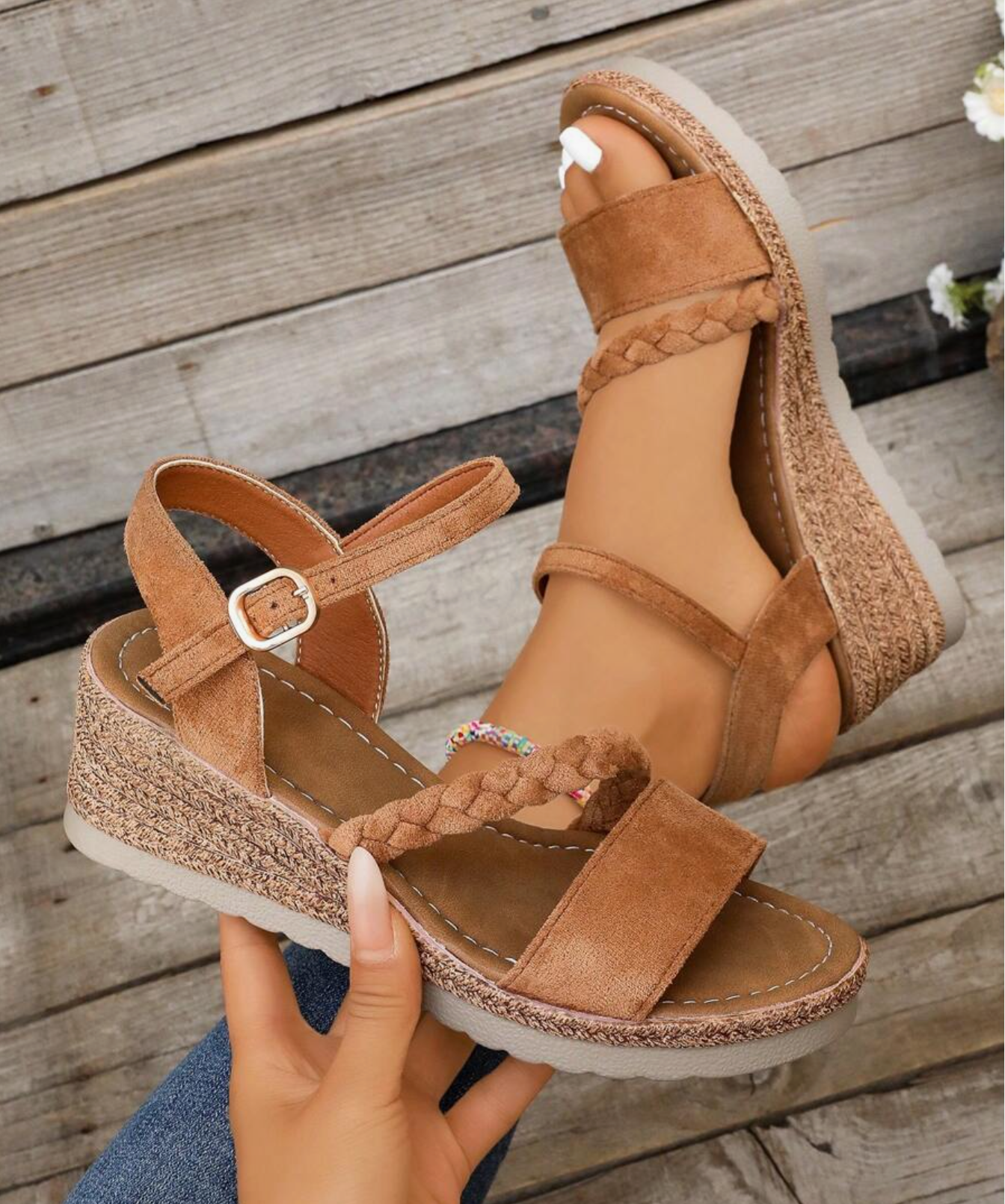 Plus Size Women's Wedge Heel Sandals