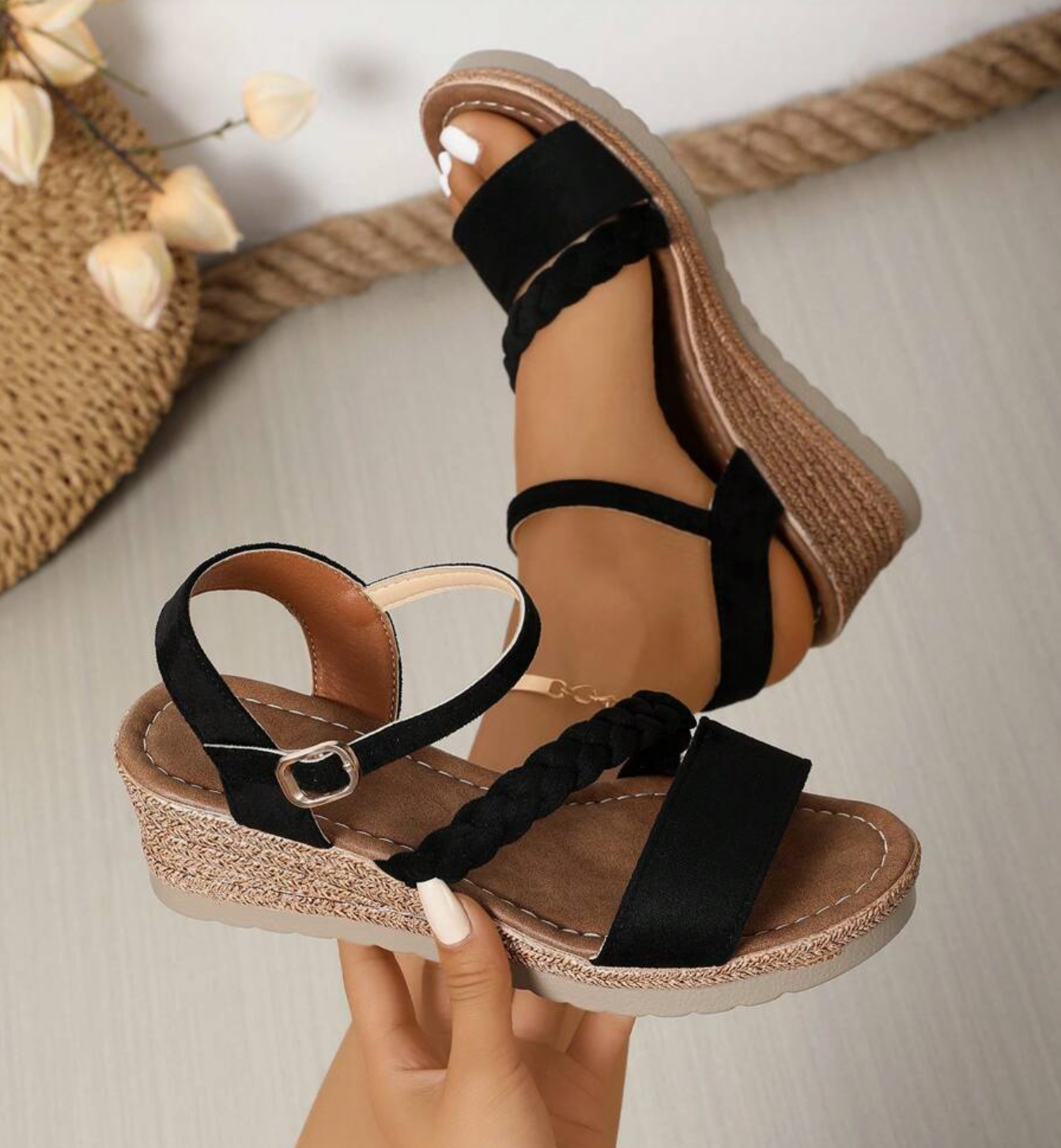 Plus Size Women's Wedge Heel Sandals