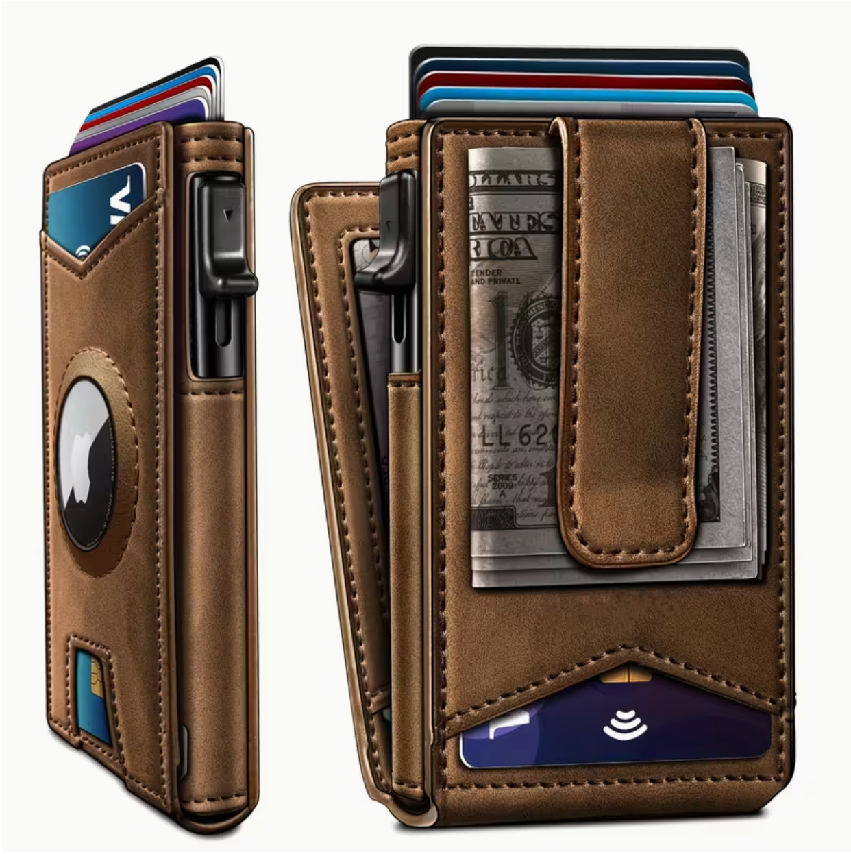 Mens Wallet Smart Pop Up Credit Card Holder