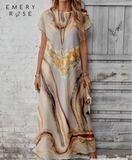 EMERY ROSE Casual Minimalist Marble Pattern Versatile Women Dress