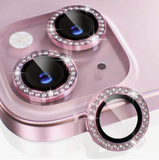 Rhinestone Camera Lens Protector Film Set Compatible With Iphone 12