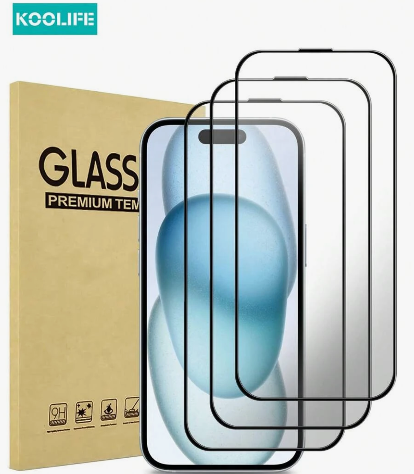 VA598110 Koolife Tempered Glass Screen Protector