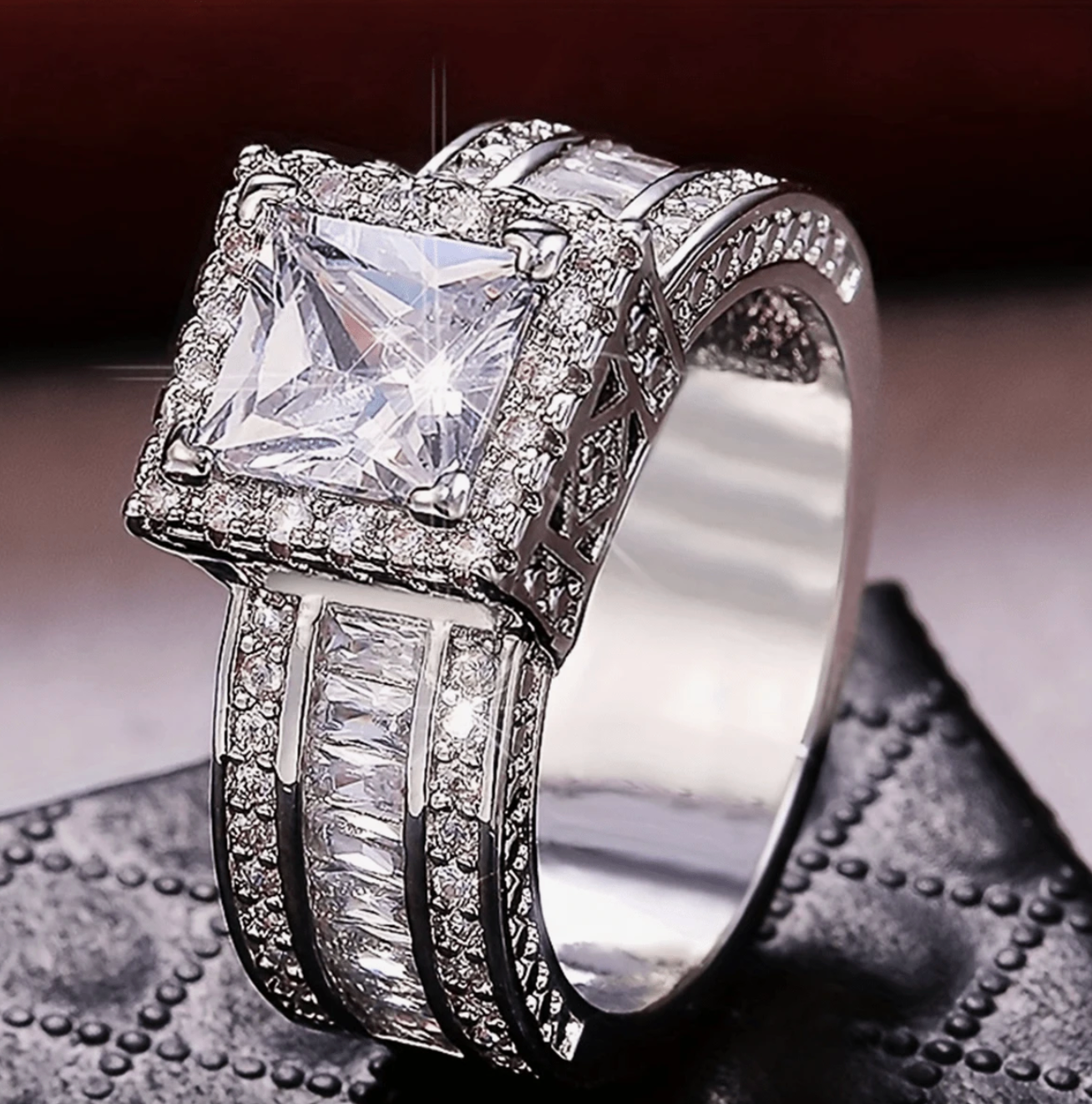 1pc New Arrival Ladies' Cubic Zirconia Square Ring