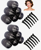 Jumbo Hair Rollers -6/12pcs Heatless Self Grip Hook And Loop Curlers