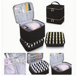 Stylish and Elegant Large-capacity Design, Independent Dividers Are Designed for Cosmetics and Nail Polish, Portable and Easy to Carry for Travel, Business Travel or Daily Use