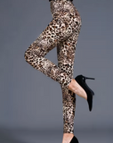 Women's High-Waisted Leopard Print Leggings