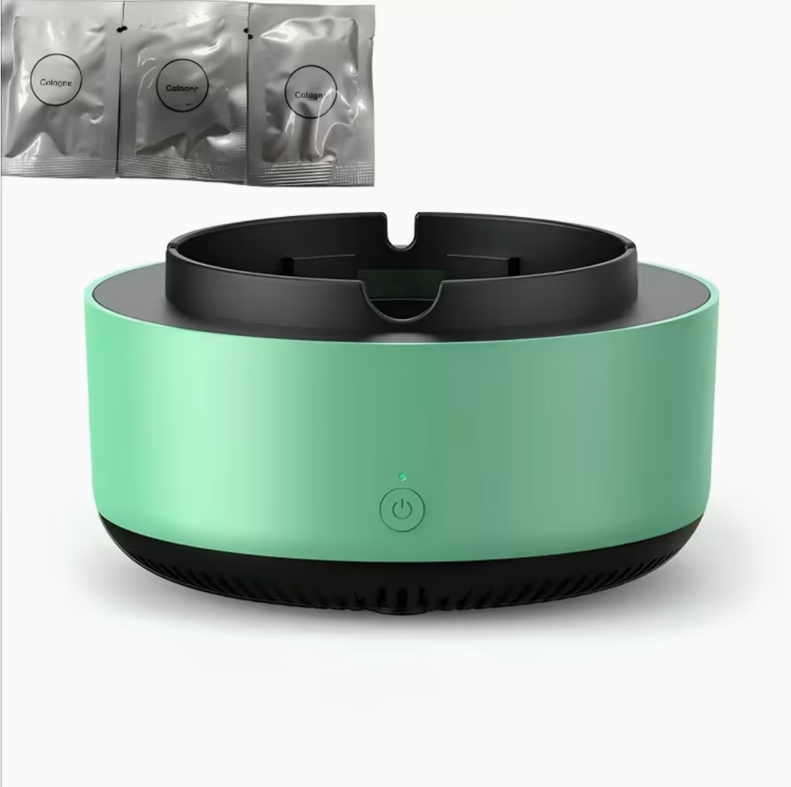 Smart Electric Ashtray Air Purifier with Technology Sensing, Fully Automatic Smoke Extractor for Home Use - Includes 3 Fragrance Tablets