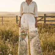 Flowers and Bicycle Pants